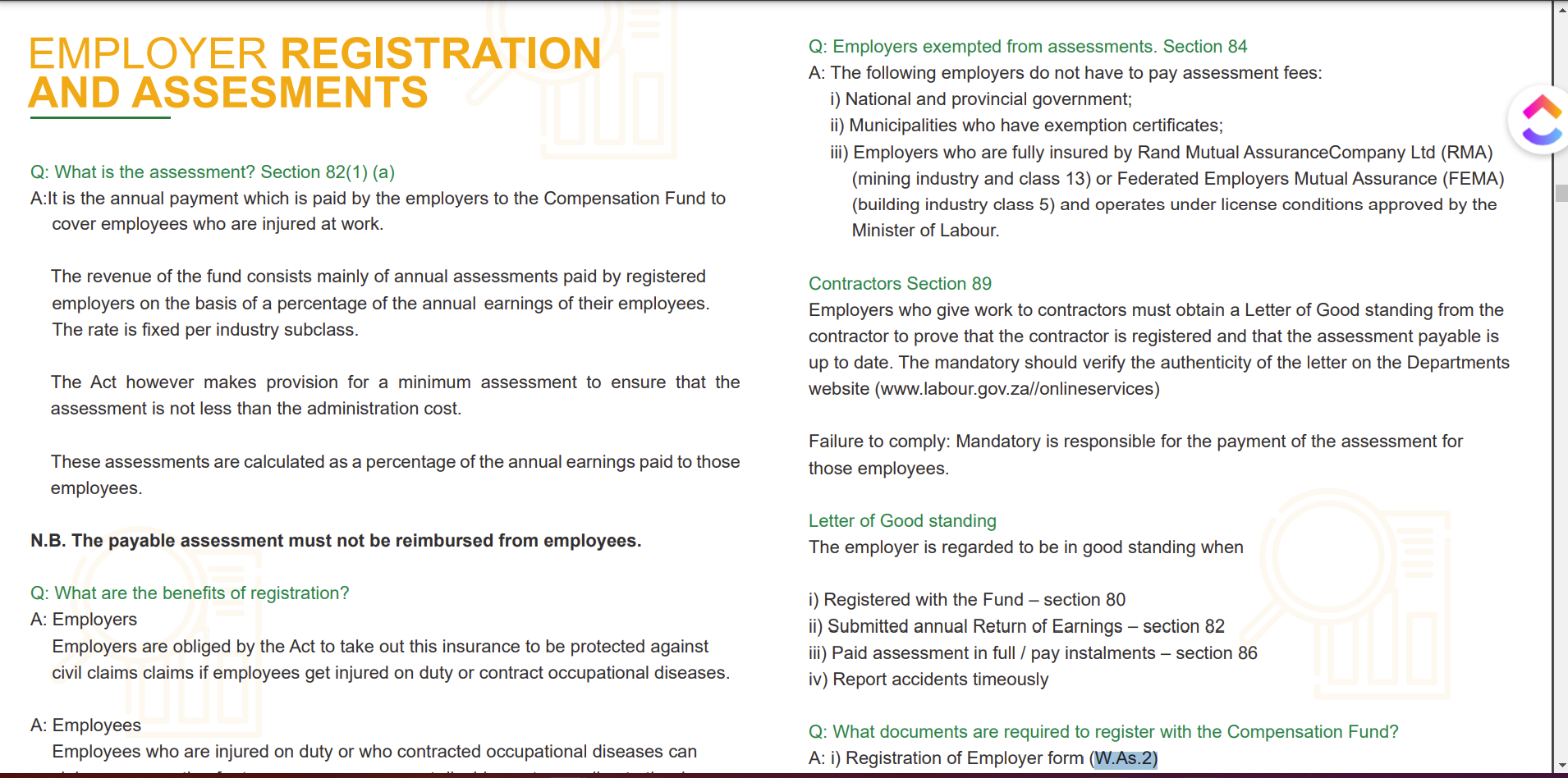 Workman's Compensation Form  - Download