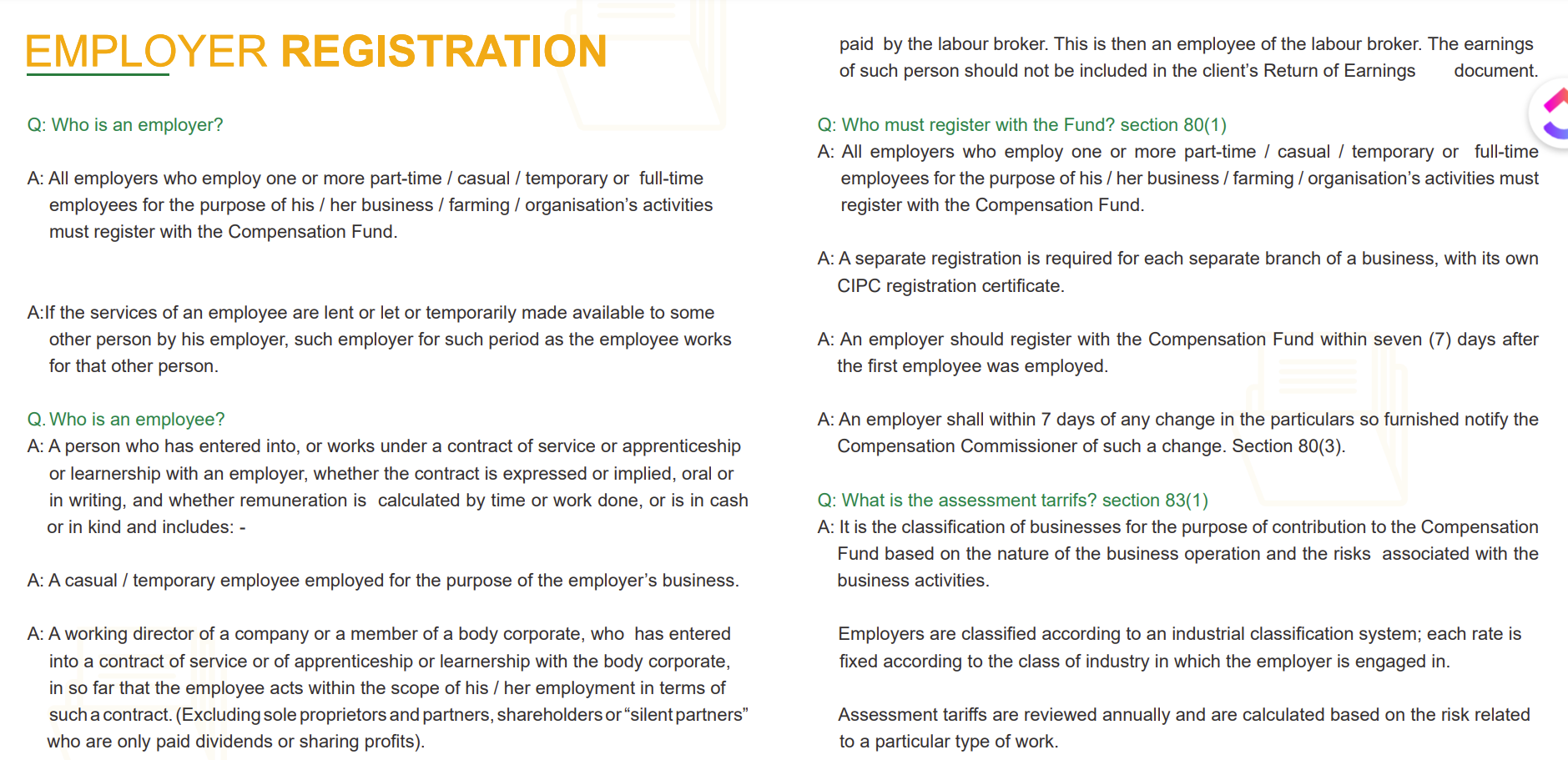 Workman's Compensation Form  - Download